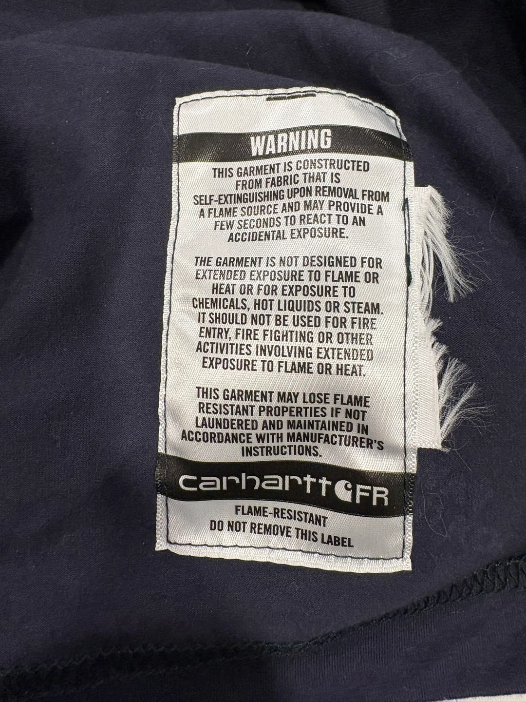 Carhartt FR Relaxed Fit Long Sleeve T-Shirt - Navy - Size L - photo 4