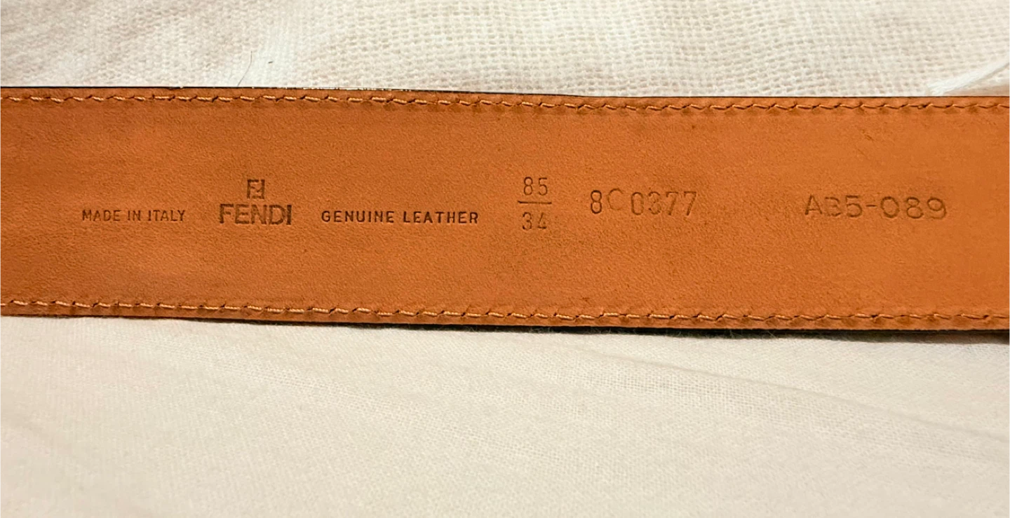Fendi Genuine Leather Belt - Size 85/34 - photo 5