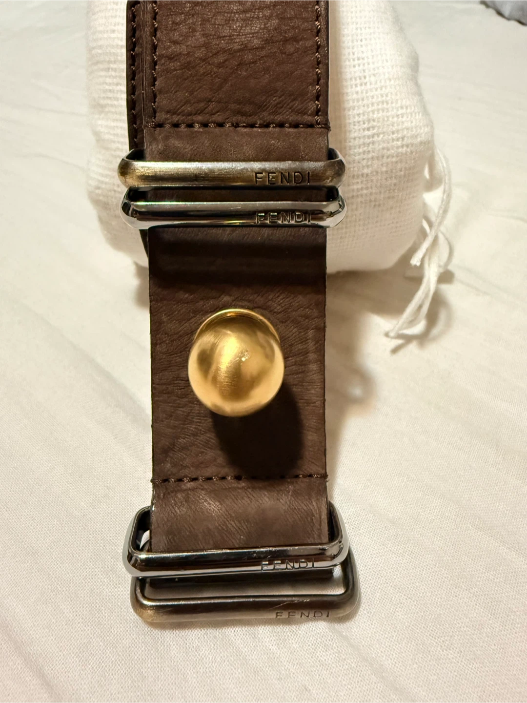 Fendi Genuine Leather Belt - Size 85/34 - photo 3