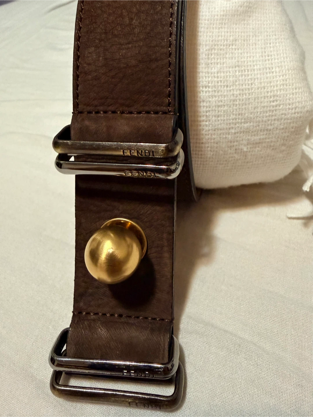 Fendi Genuine Leather Belt - Size 85/34 - photo 2