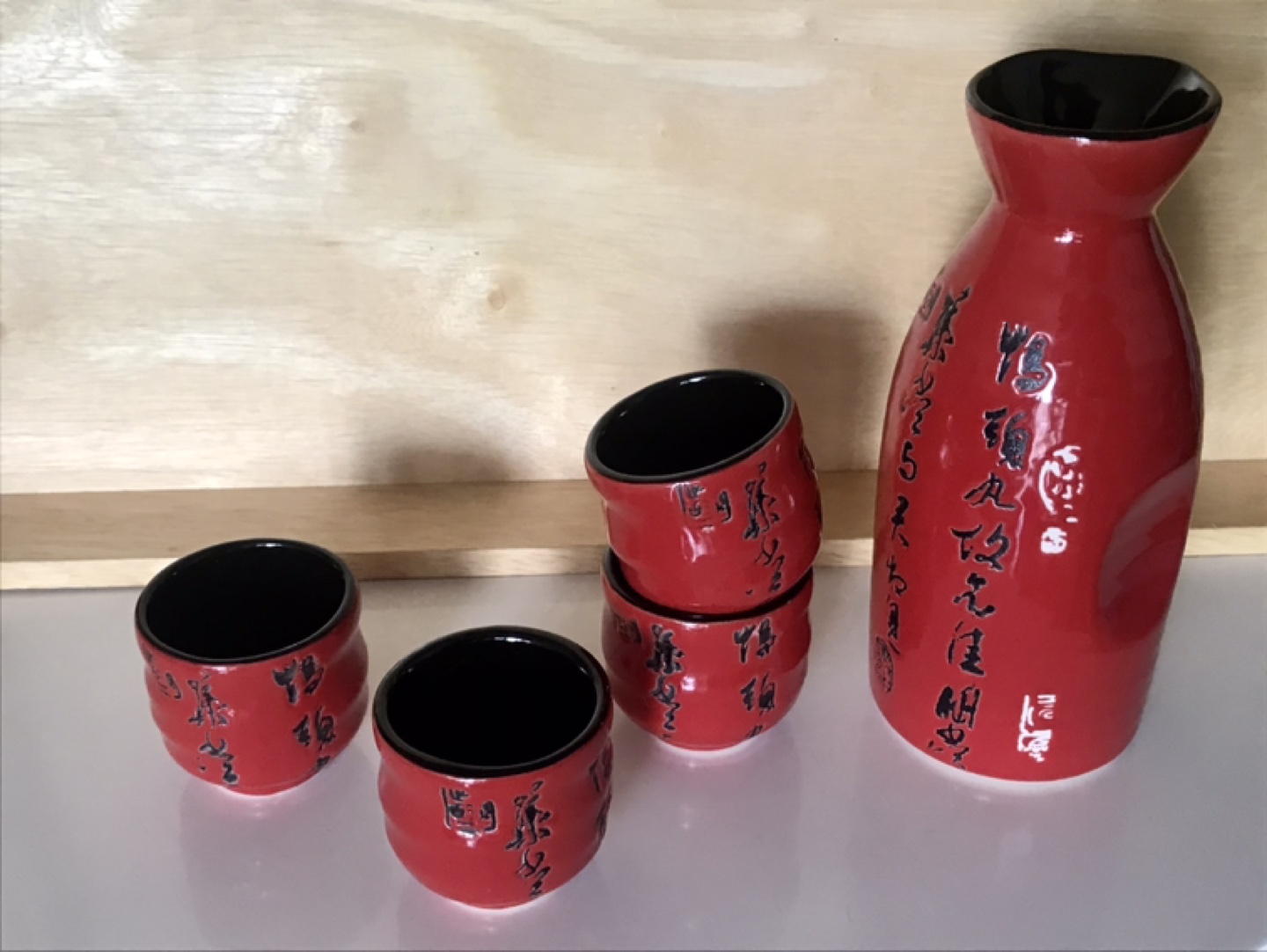Unique Japanese Saké Set 5pc - Stoneware - photo 2
