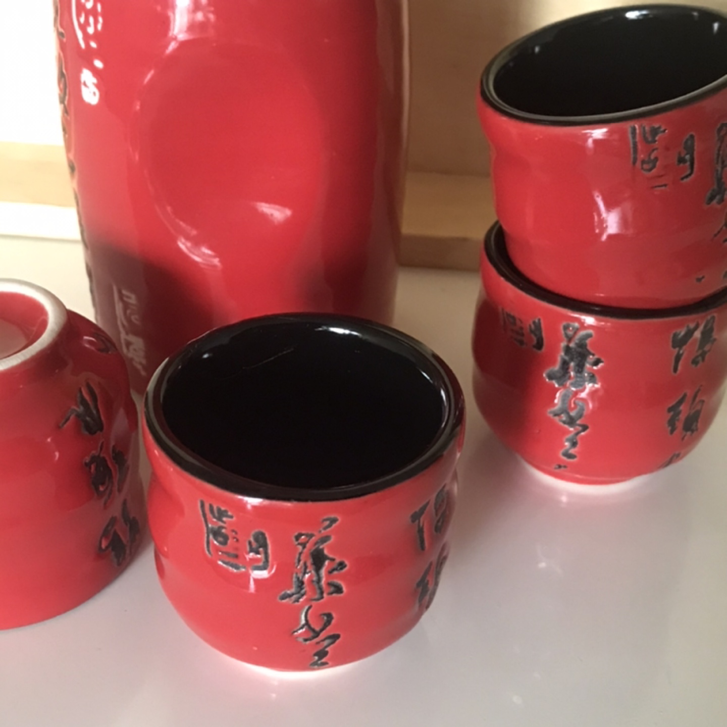 Unique Japanese Saké Set 5pc - Stoneware - photo 3