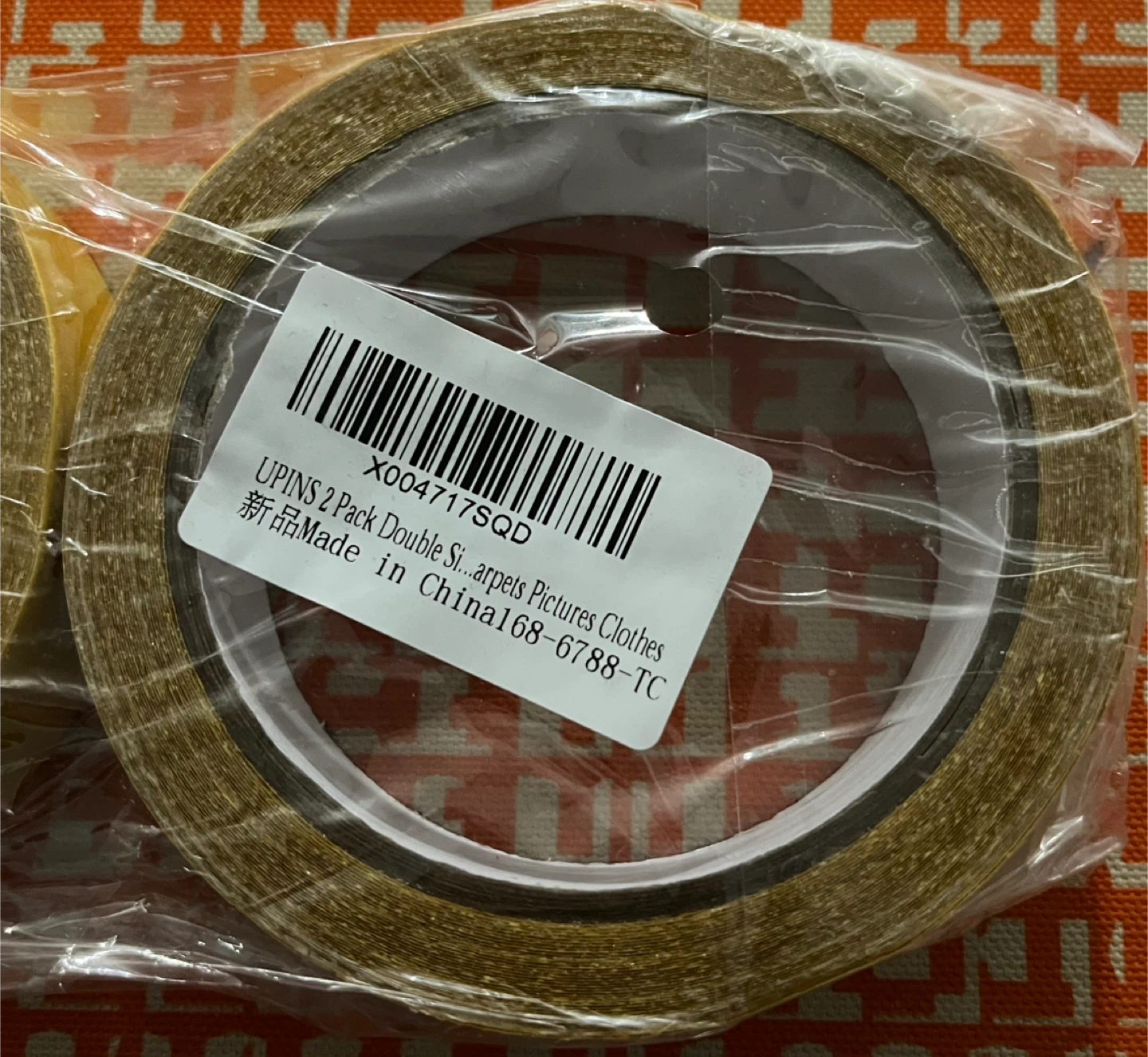 2 Pack Double Sided Tape for Carpets, Pictures, Clothes - photo 3