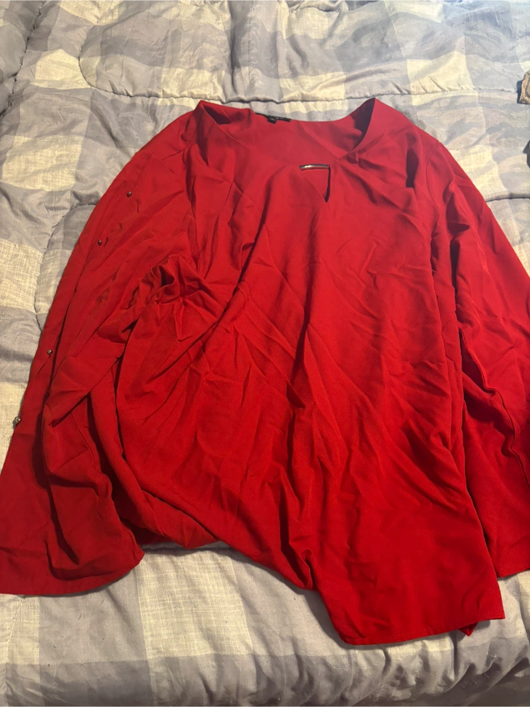 Lily Morgan Red Blouse Top