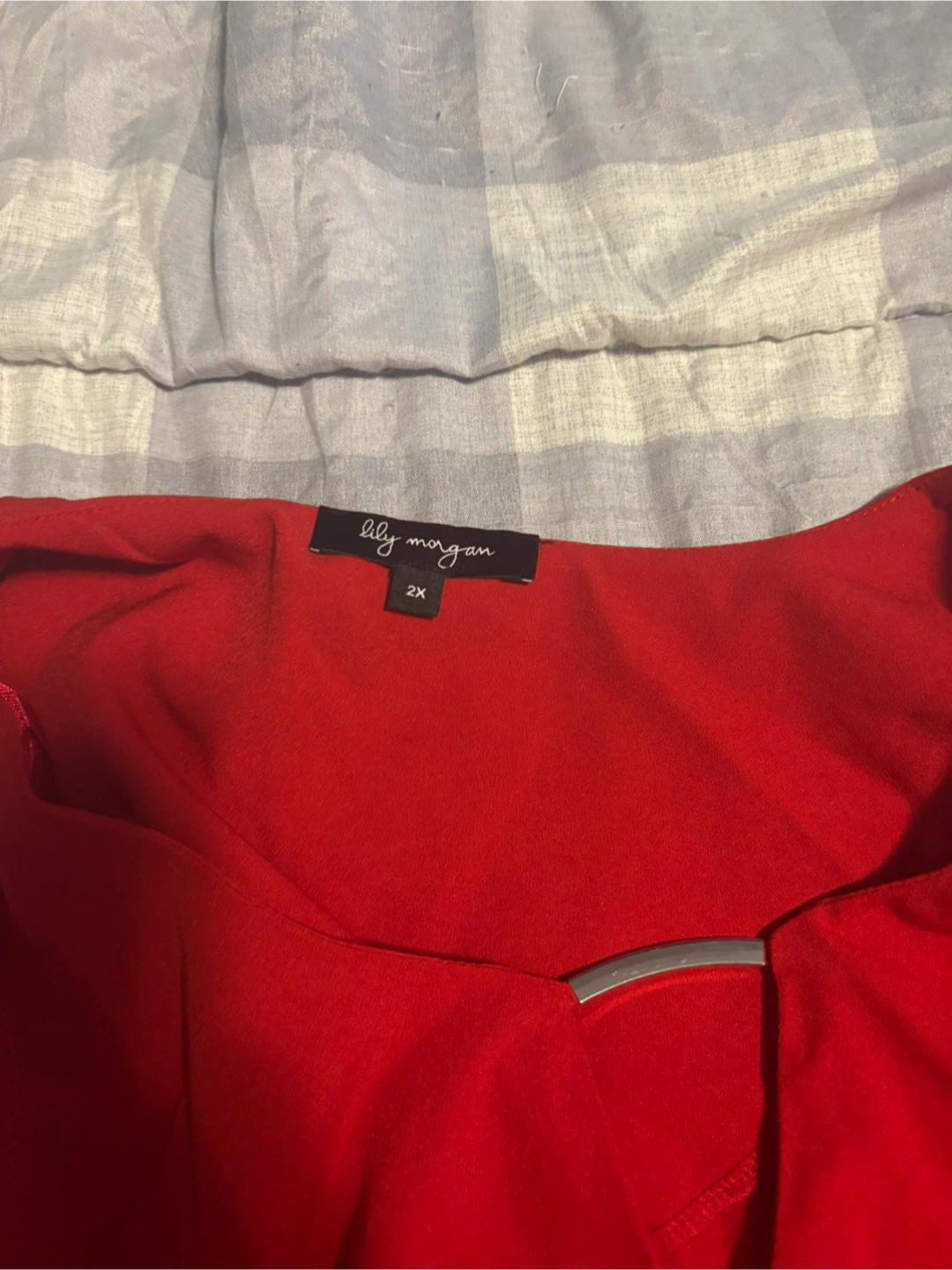 Lily Morgan Red Blouse Top - photo 2