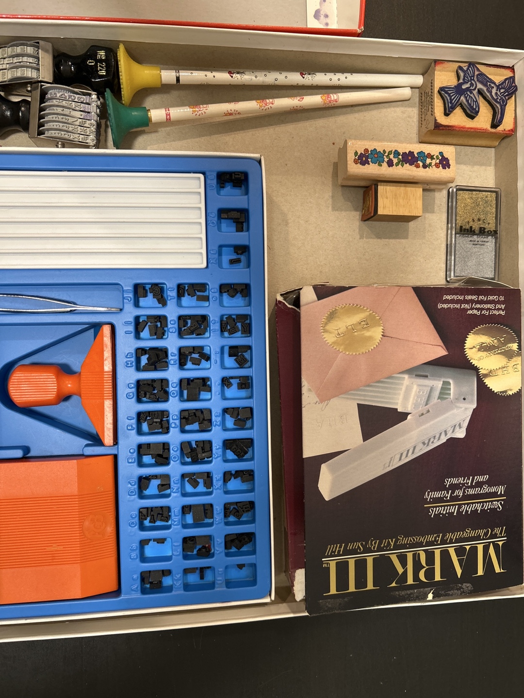 The Mark III Changeable Initials Embossing Kit