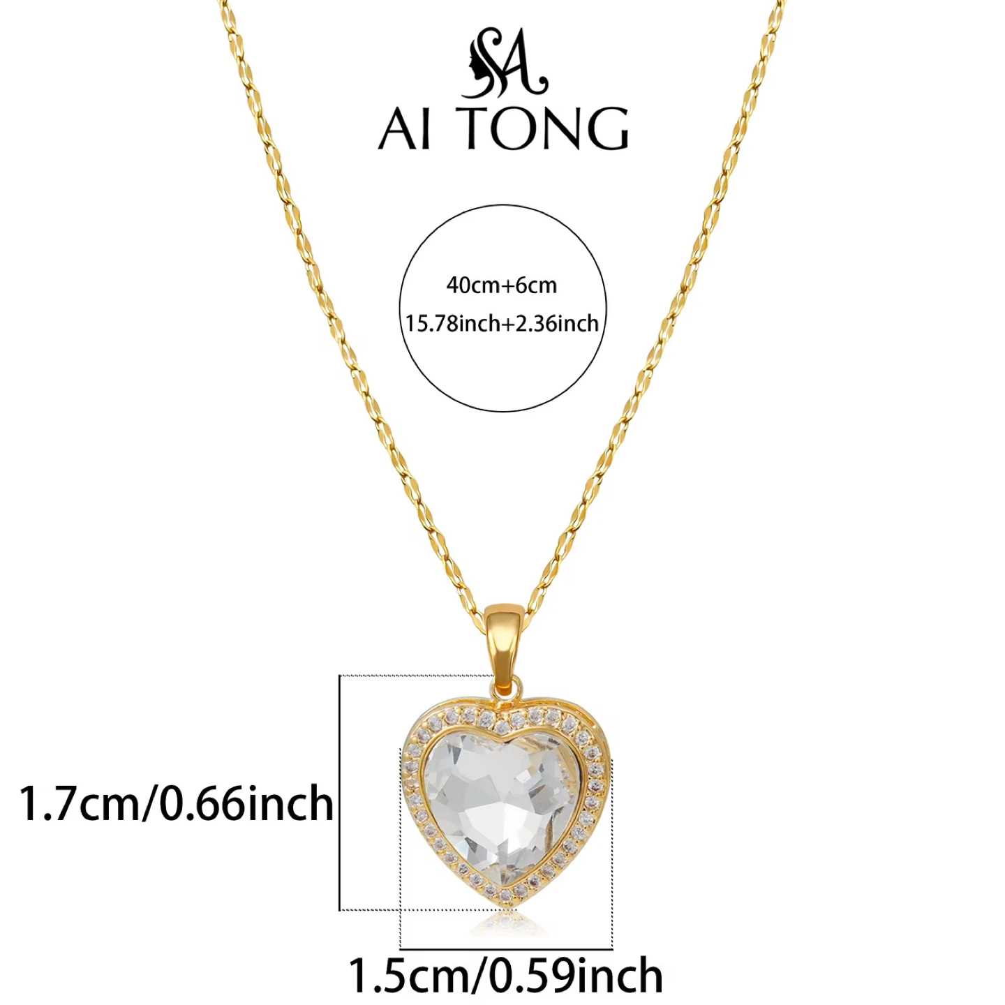 AI TONG Heart Pendant Necklace - photo 2