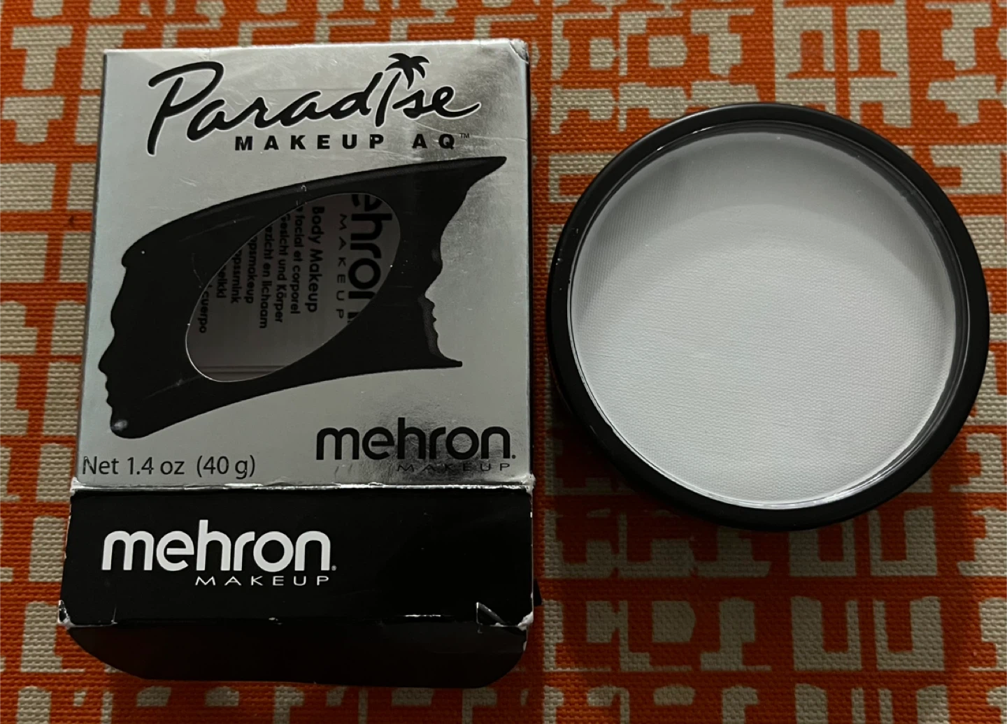 Mehron Paradise Makeup AQ Face & Body Makeup White 1.4 oz