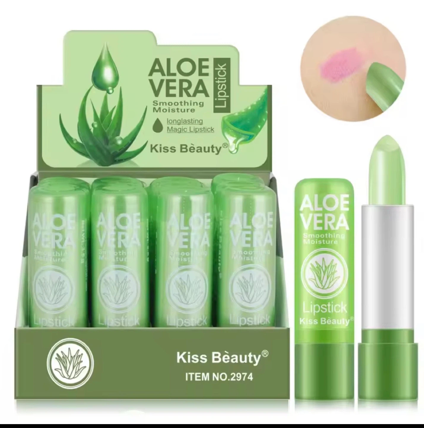 Kiss Beauty Aloe Vera Soothing Gel Lipstick