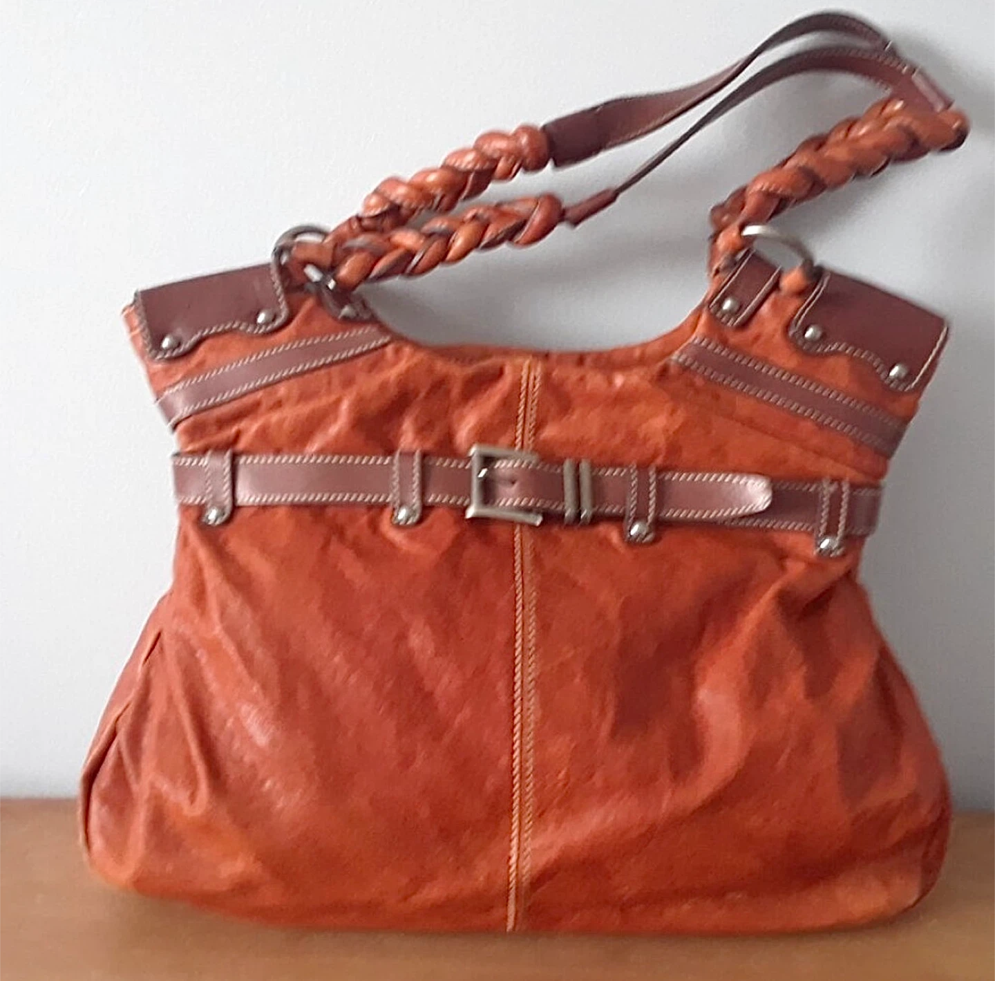 RARE Y2K DANIER Leather Hobo Shoulder Bag - photo 2