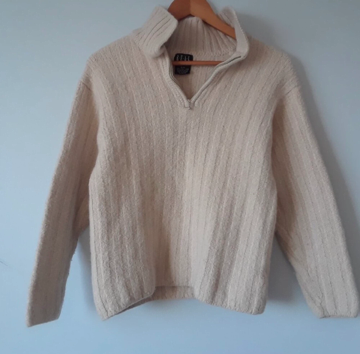 Vintage 90s Hudson’s Bay 100% WOOL Quarter Zip Sweater - photo 4