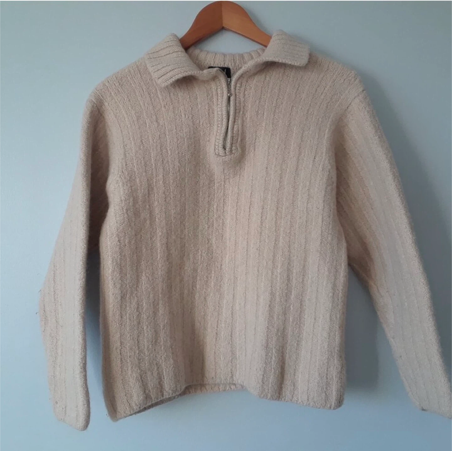 Vintage 90s Hudson’s Bay 100% WOOL Quarter Zip Sweater - photo 5