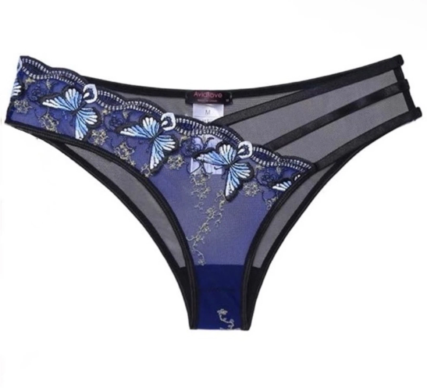 BNWT Mesh Strappy Butterfly Embroidered Panties - photo 4