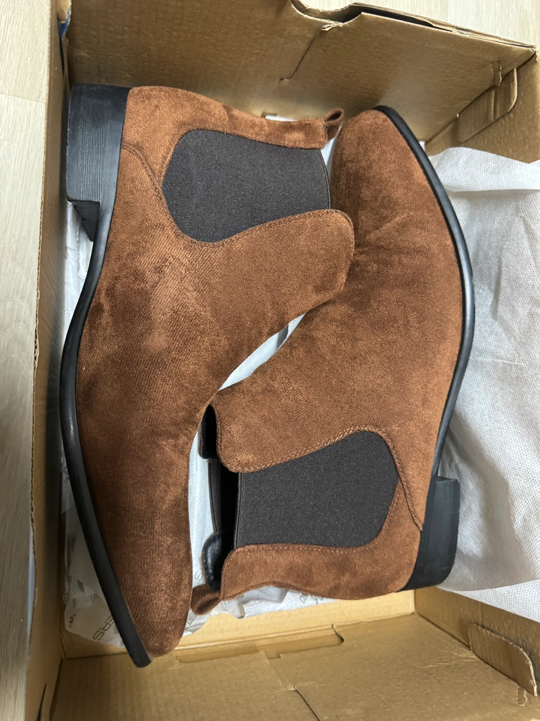Brown Suede Chelsea Boots