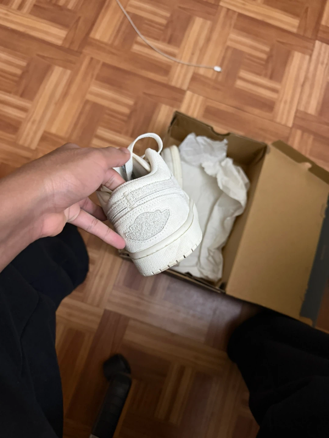 Nike Air Jordan 1 Low SE Sail", - photo 3