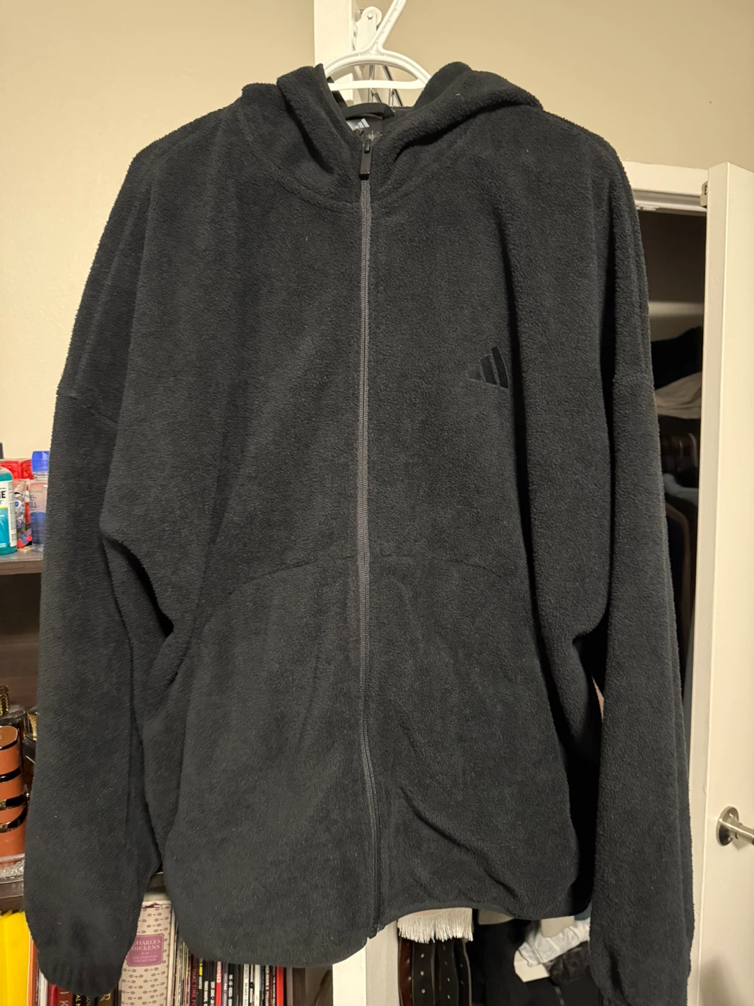 Adidas Fleece Full Zip Hoodie Large