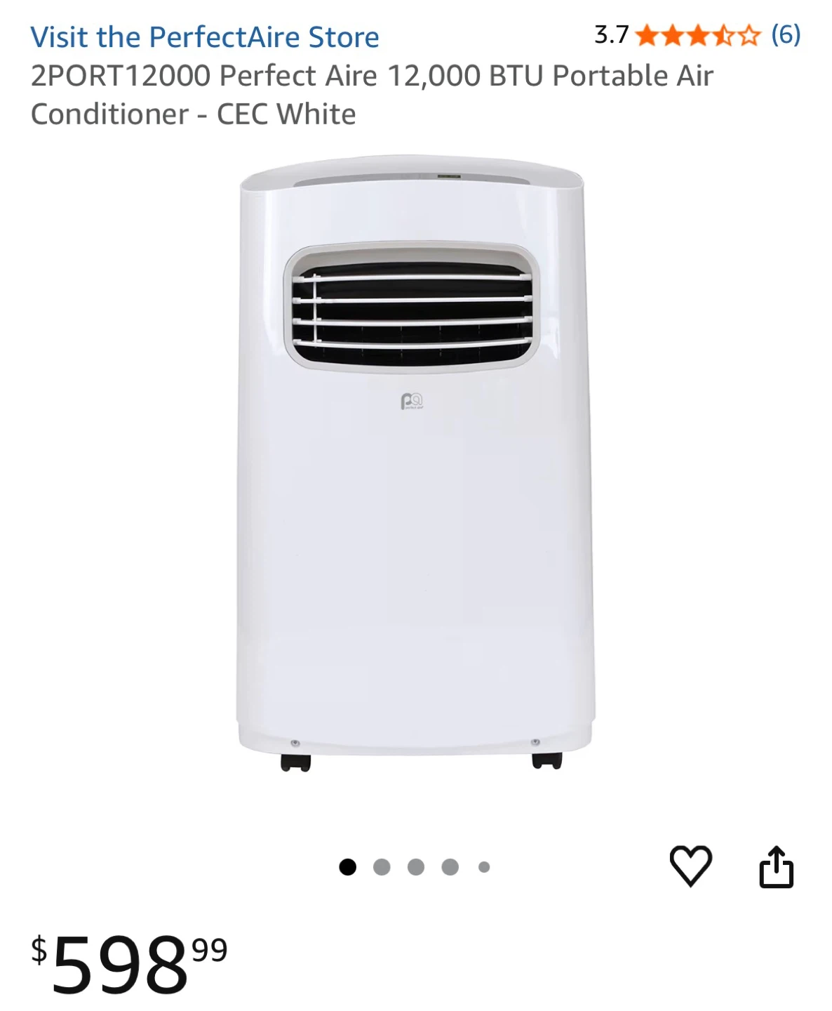 Perfect Aire 12,000 BTU Portable Air Conditioner - photo 3