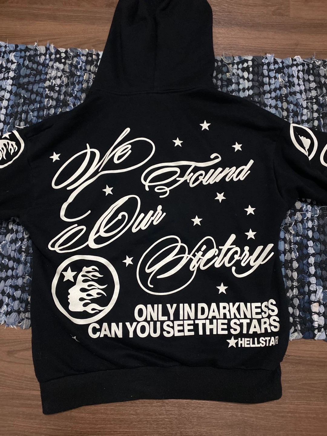 Hellstar black graphic hoodie - photo 4