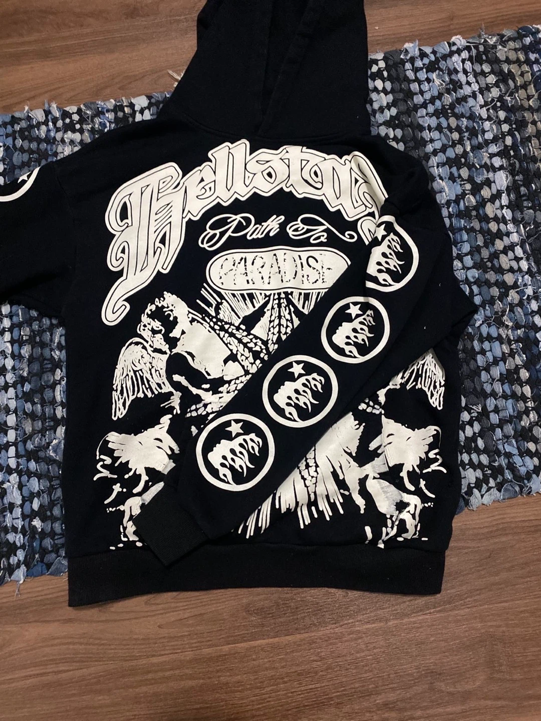 Hellstar black graphic hoodie - photo 2