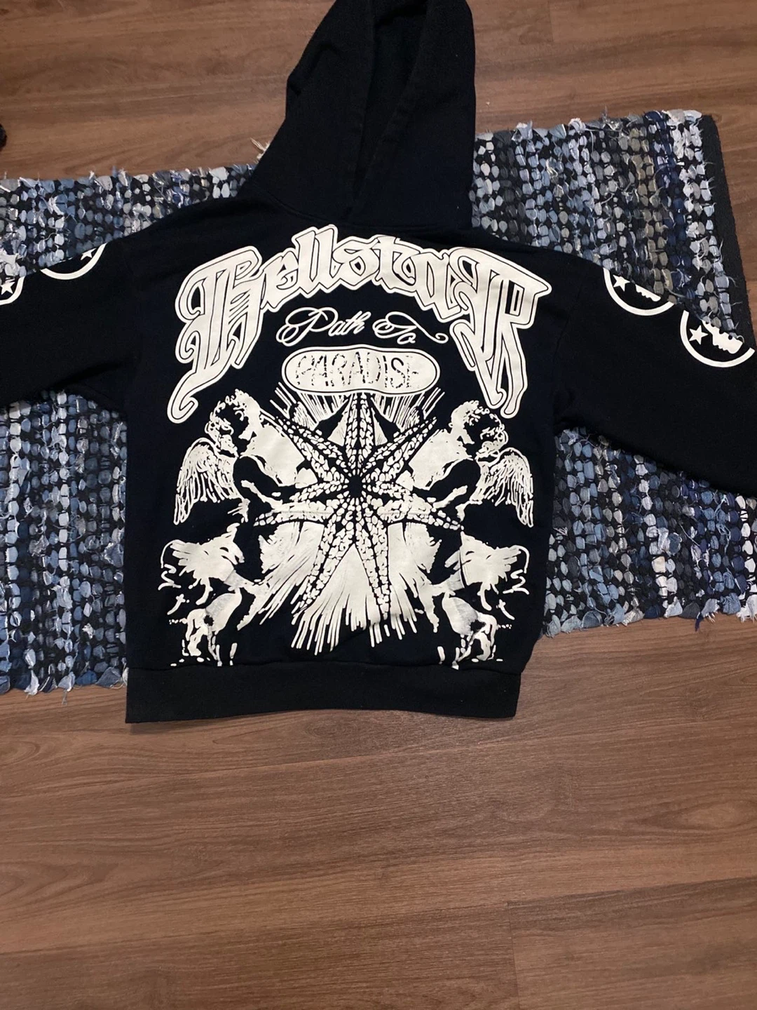 Hellstar black graphic hoodie - photo 3