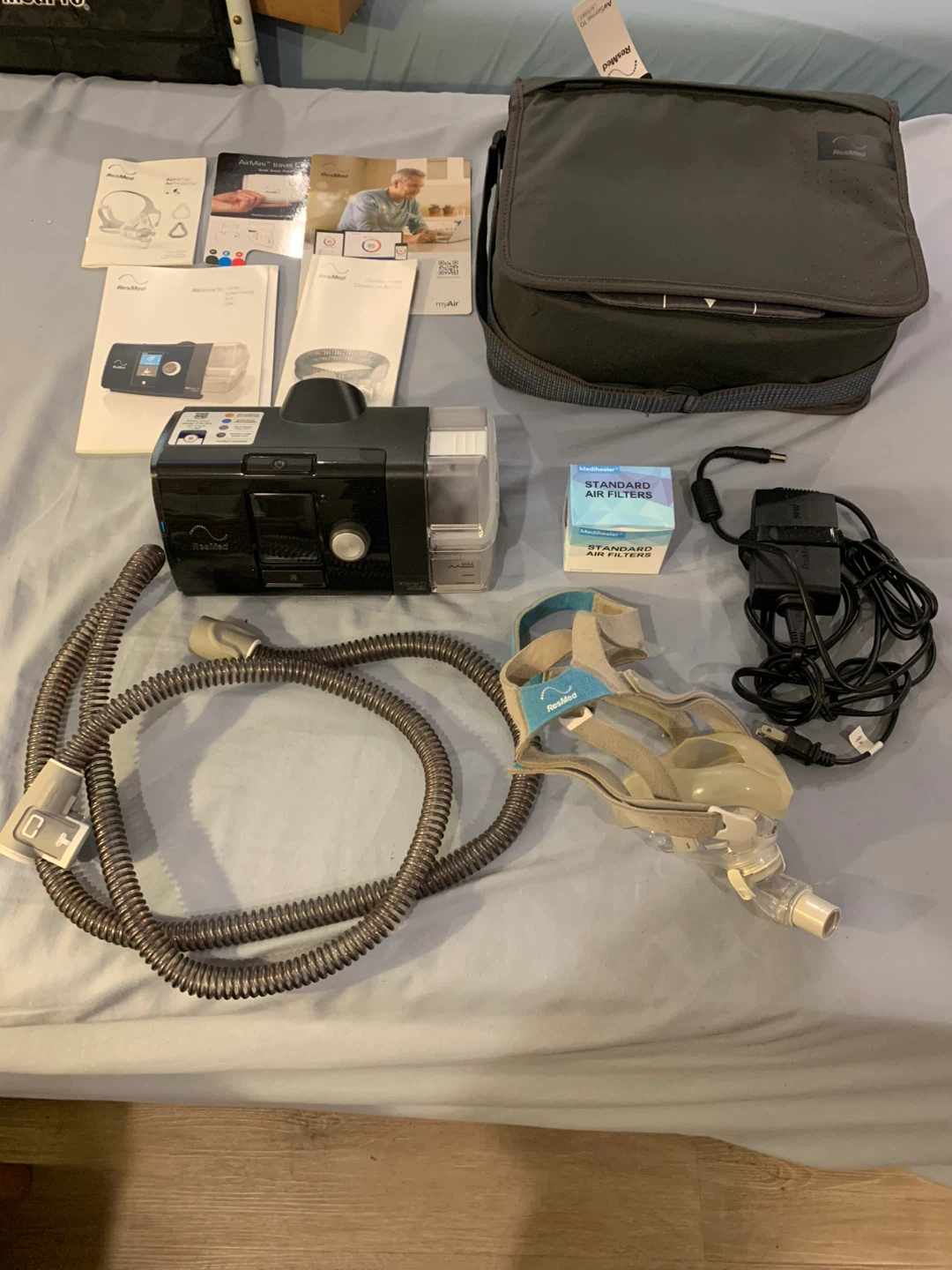 ResMed AirSense 10 CPAP Machine with Mask and Accessories