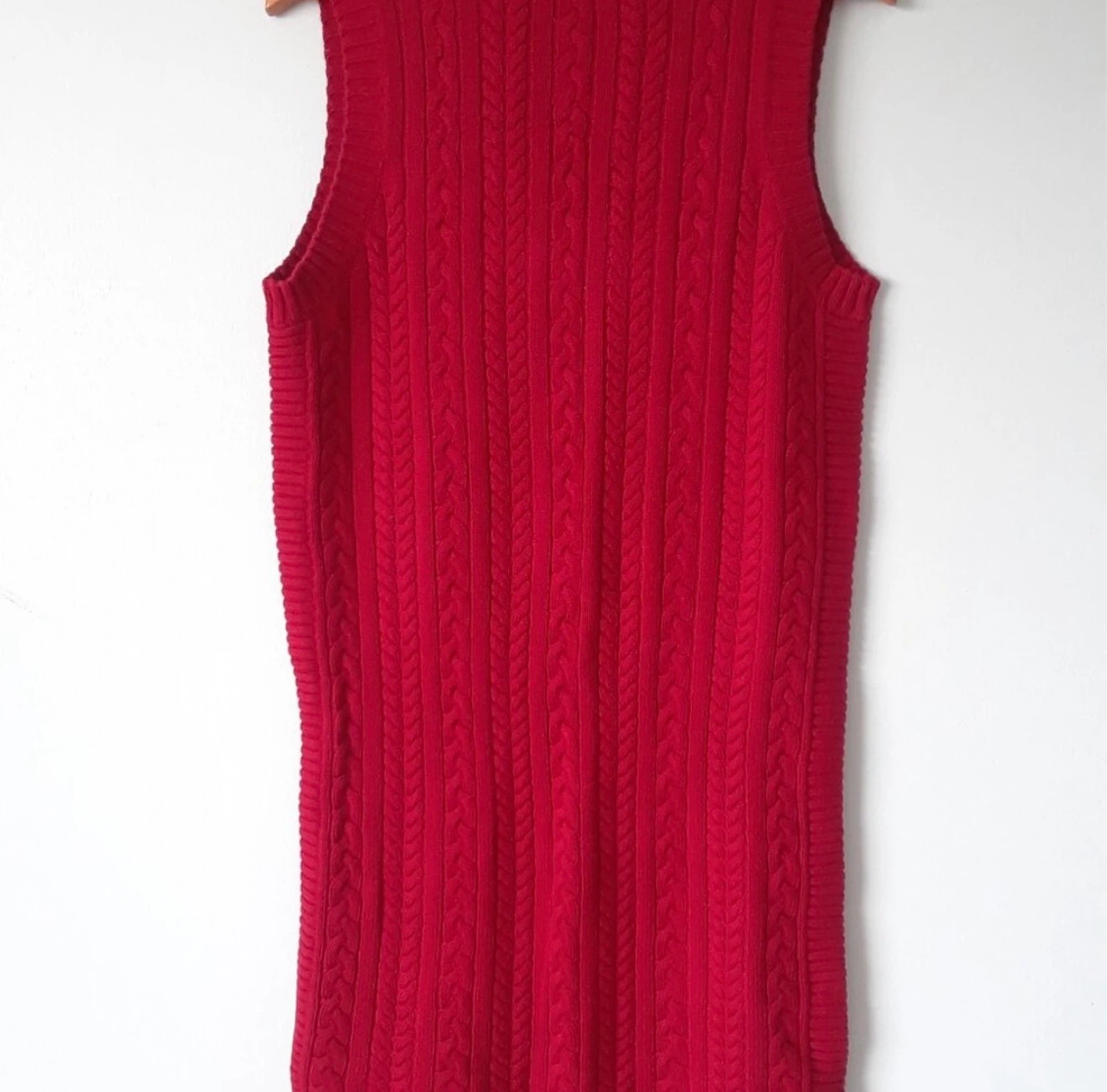 NWT Retail $110 Tristan Vintage 90s Red Sweater Dress - photo 3
