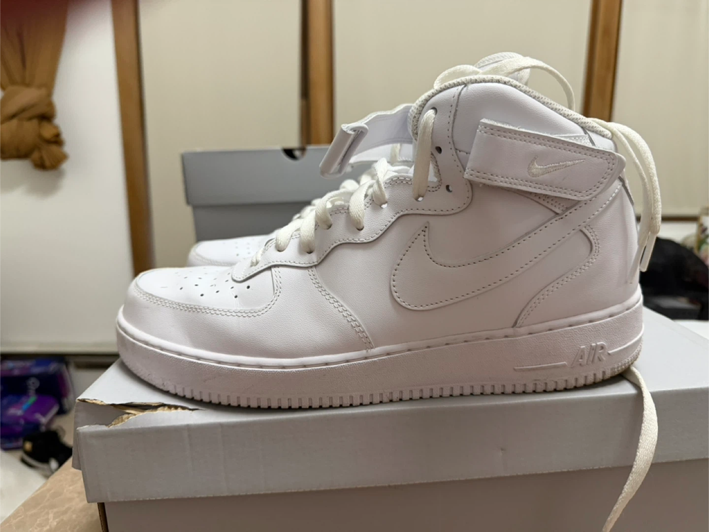 Nike Air Force 1 Mid '07 White Sneakers - photo 4