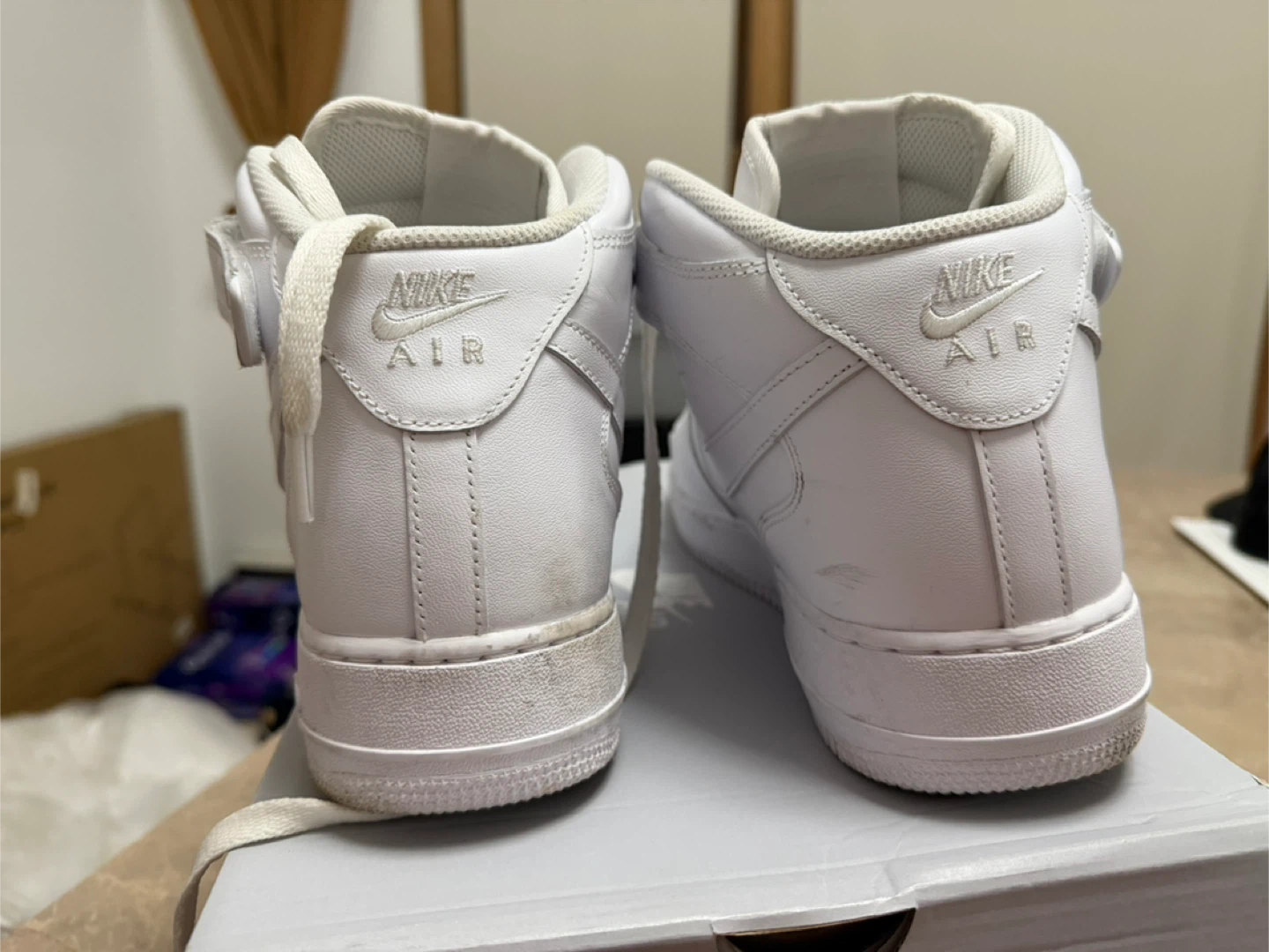 Nike Air Force 1 Mid '07 White Sneakers - photo 5