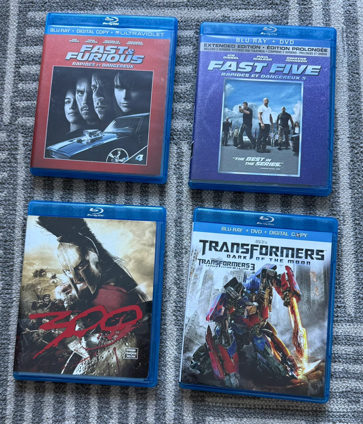 4 Blu-Ray Movies $10 each