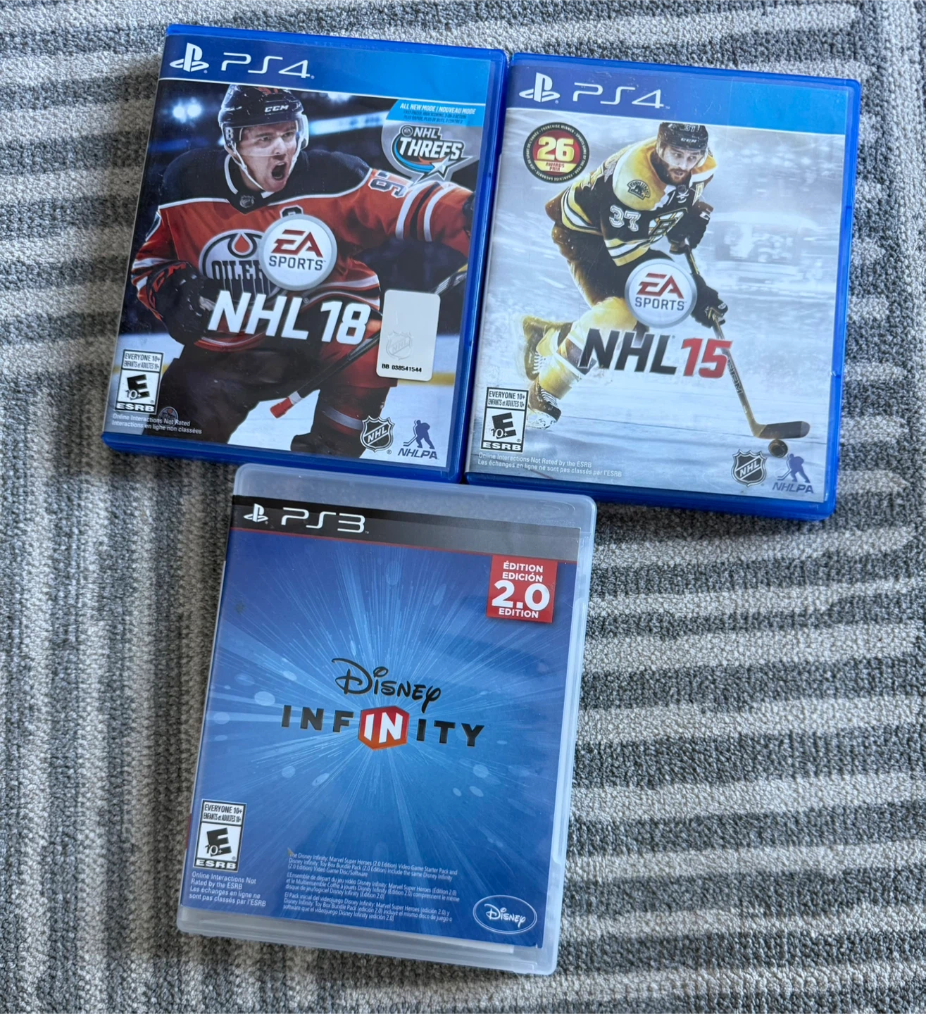 NHL 18, NHL 15 Games & Disney Infinity 2.0