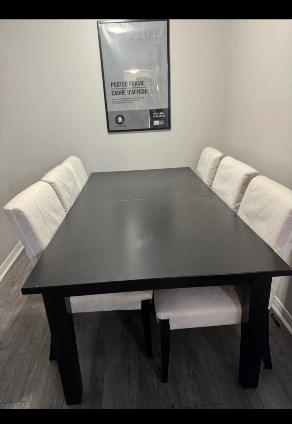 Black Dining Table (ONLY TABLE)