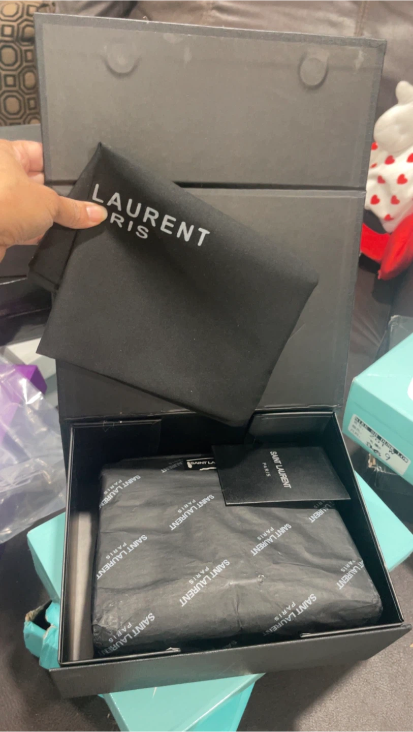 Yves Saint Laurent Black Crocodile Embossed Leather Handbag - photo 5