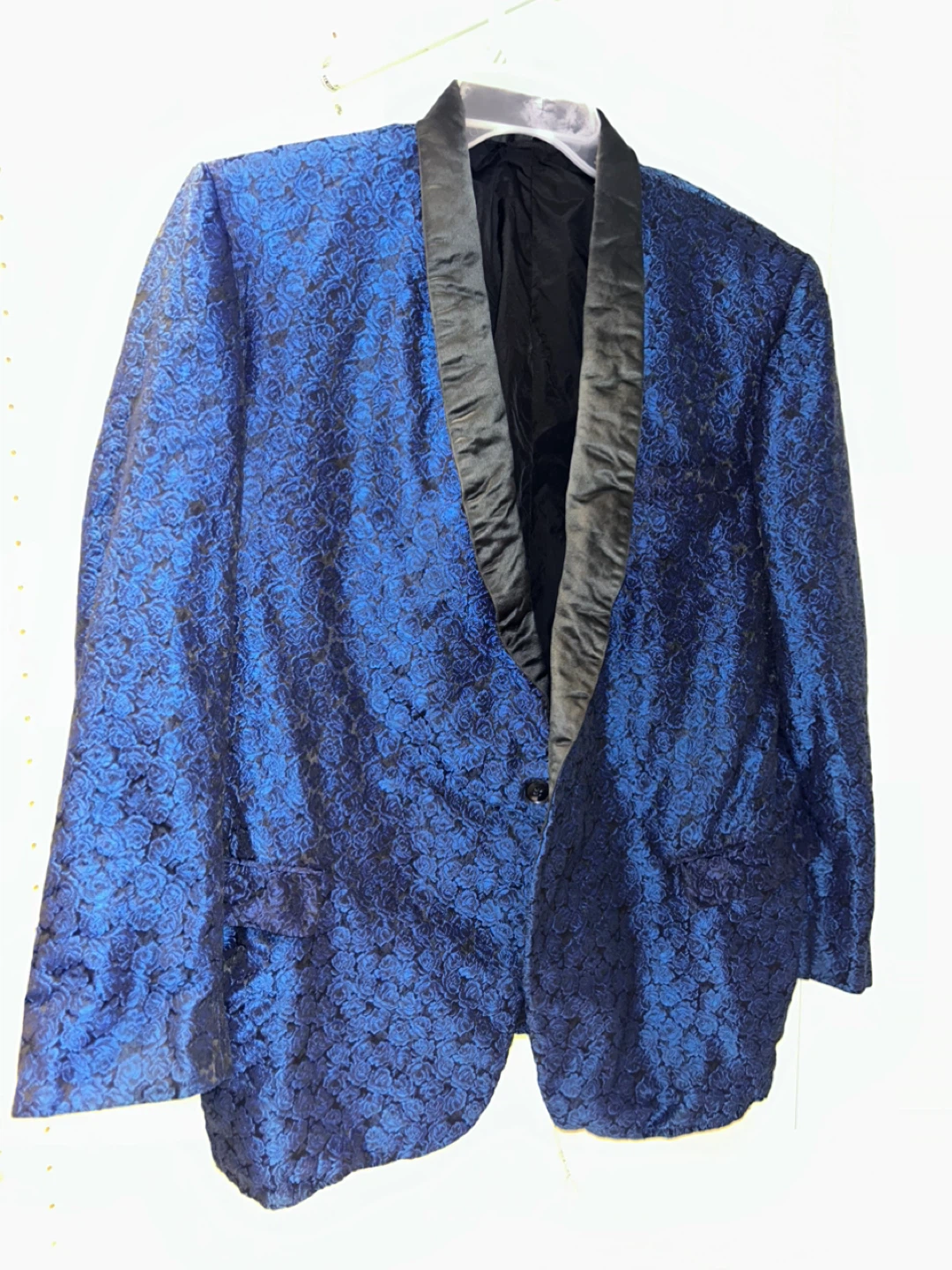 Blue Brocade Dinner Jacket