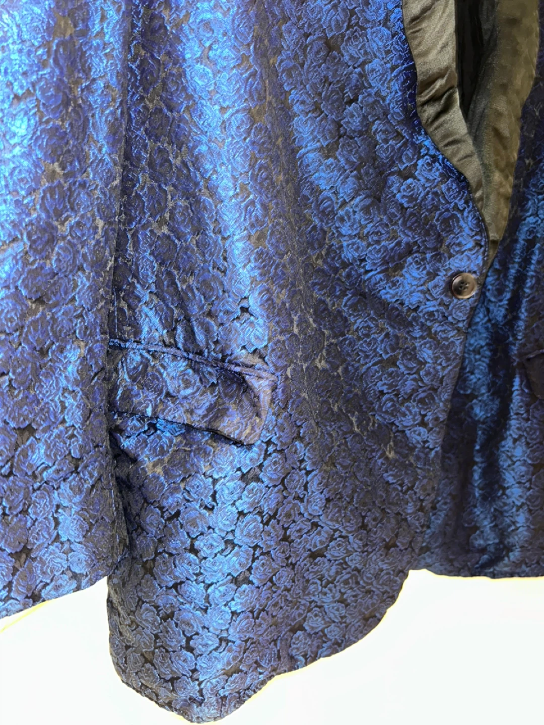Blue Brocade Dinner Jacket - photo 4