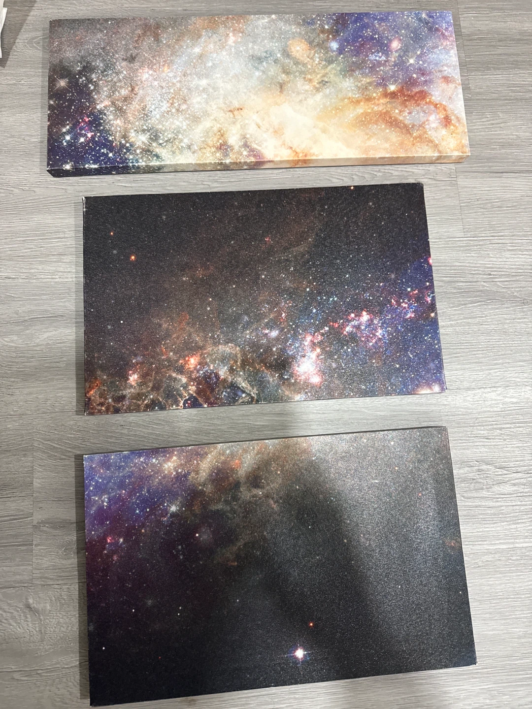 Set of 3 Galaxy Canvas Prints