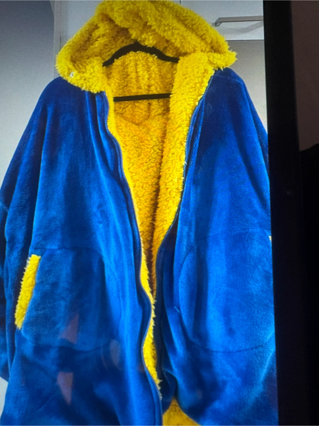 Yescool Chandail à Capuchon avec Doublure Jaune Taille Unique - photo 3