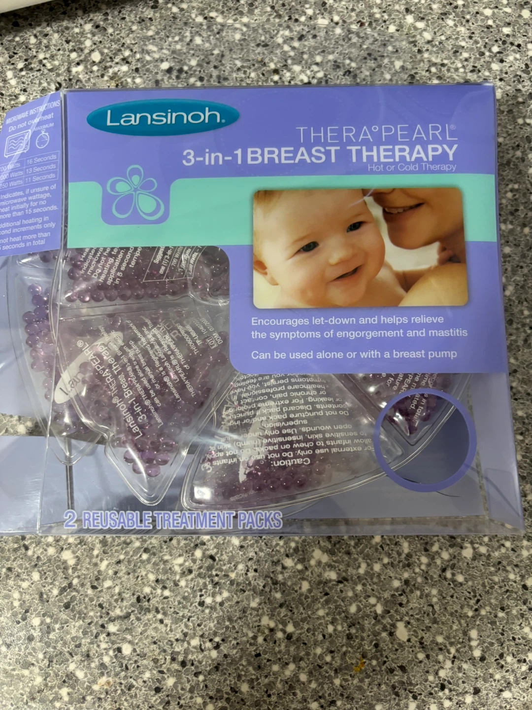 Lansinoh TheraPearl 3-in-1 Breast Therapy Packs