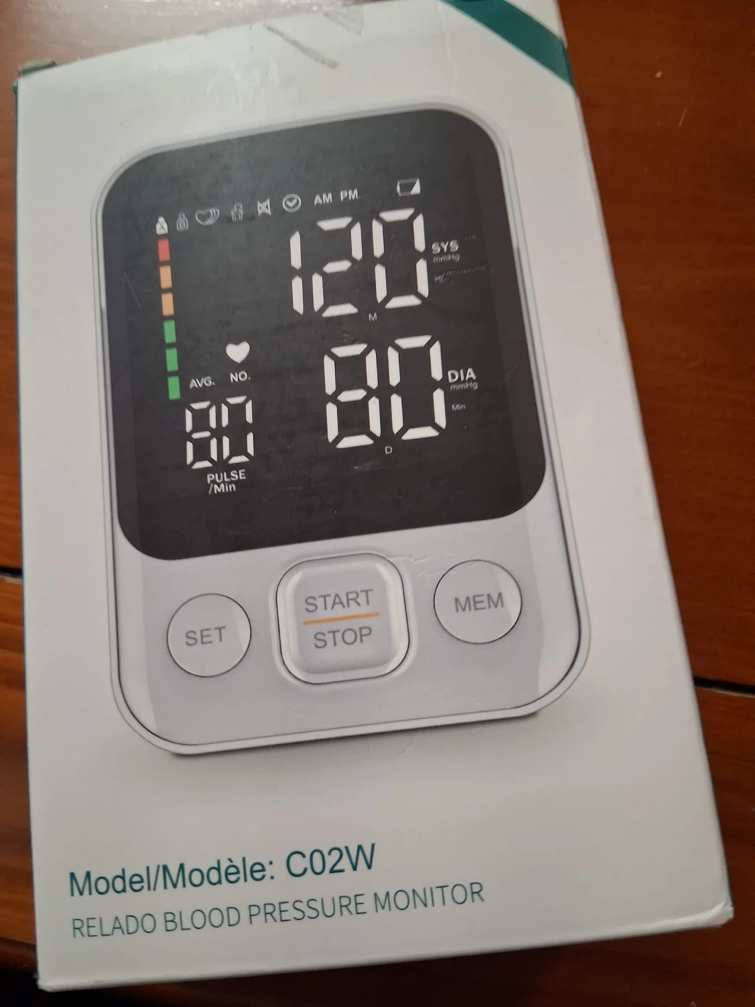RELADO Blood Pressure Monitor C02W