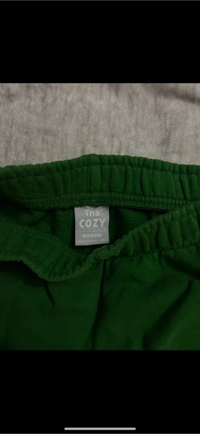 Tna Cozy Boyfriend Sweatpants - Green - photo 2
