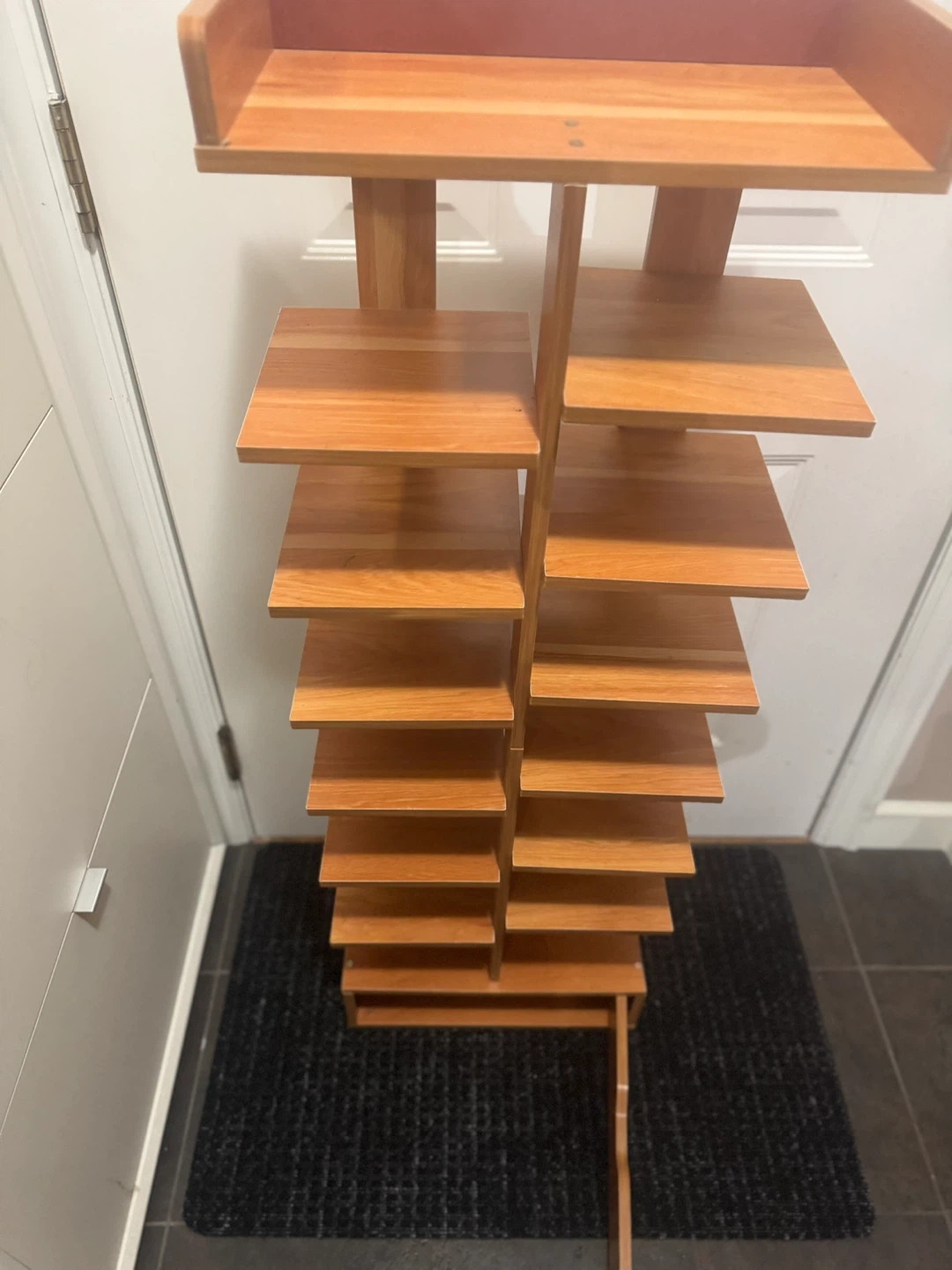Wooden Multi-Tiered Shoe Rack with Drawer - photo 3