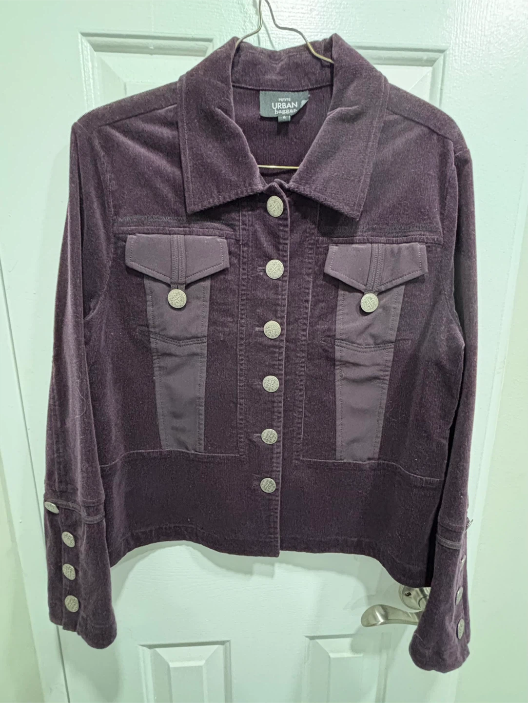 New Urban Haggar Petite Corduroy Jacket Size 4