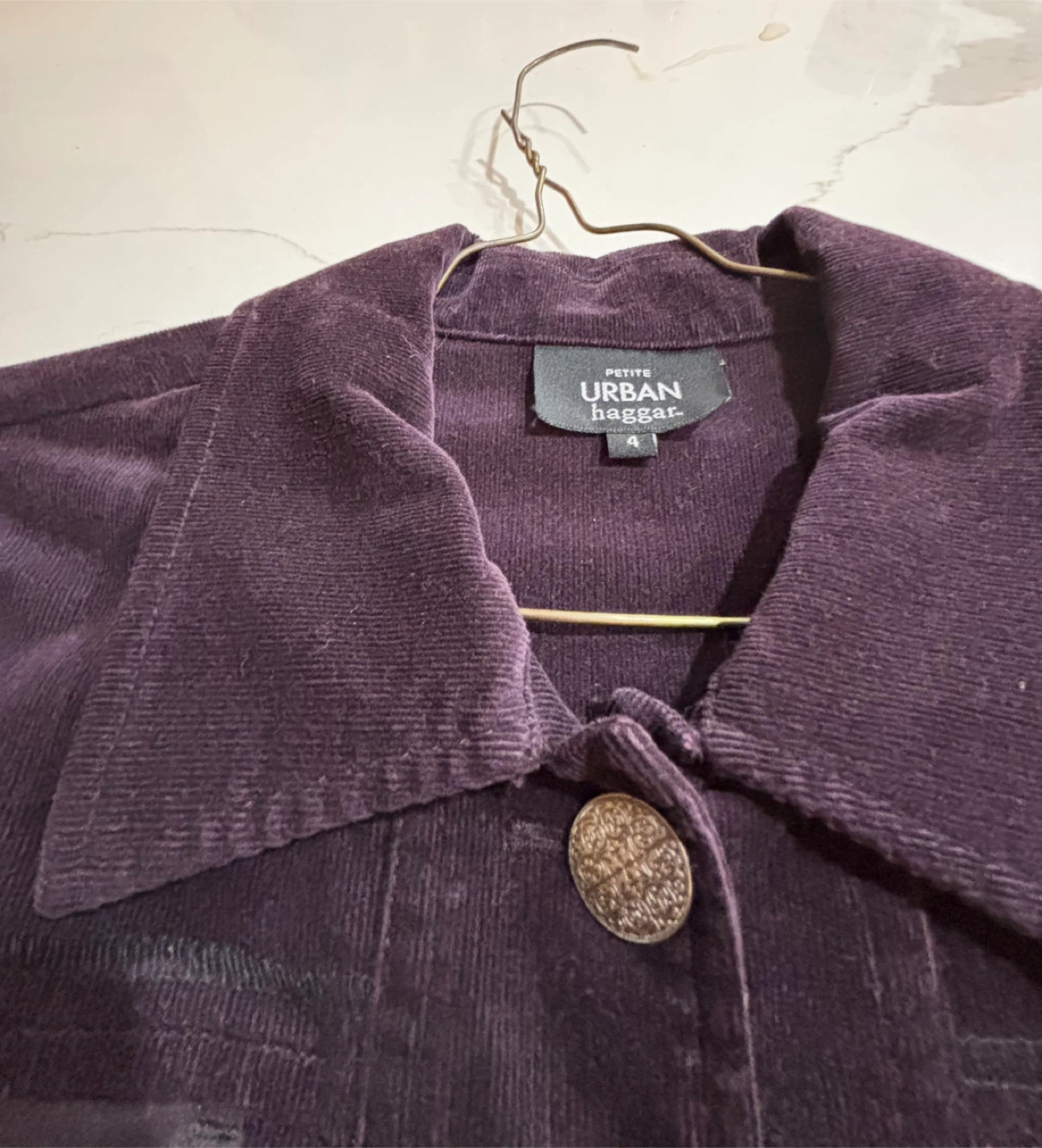 New Urban Haggar Petite Corduroy Jacket Size 4 - photo 4