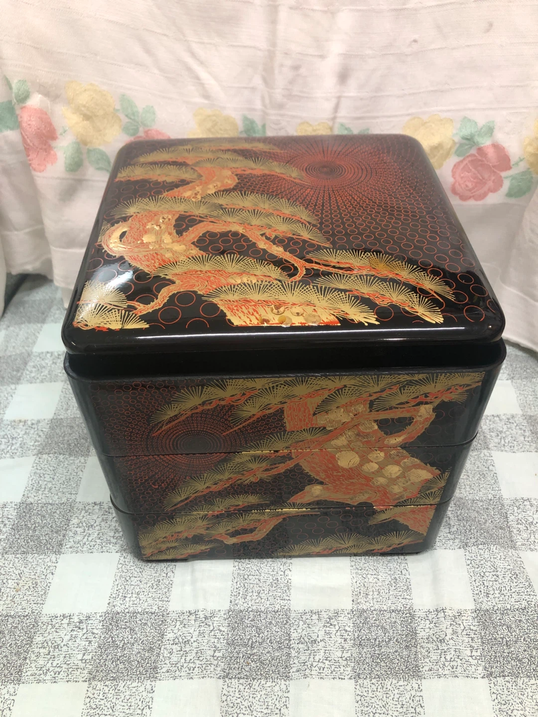 Village Japanese Lacquerware Jubako Box