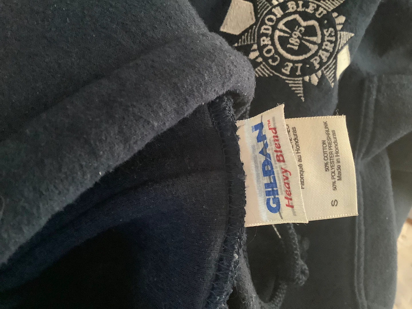 Gildan Heavy Blend Navy Hoodie Size S - photo 2