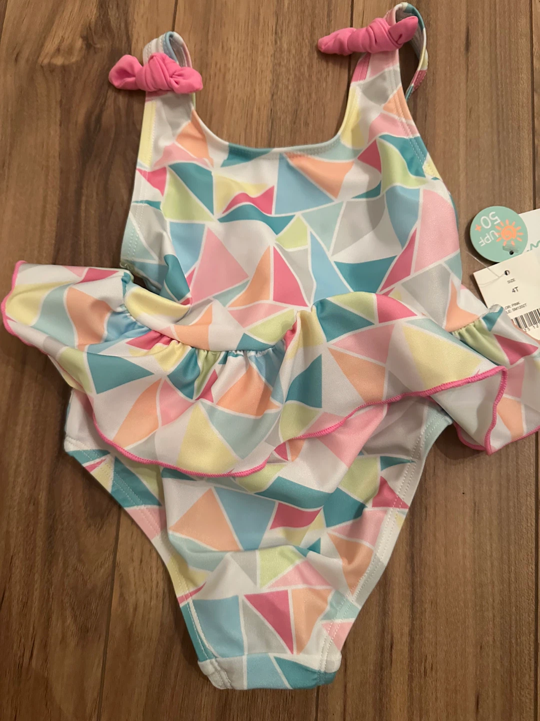 NEW Mia & Miles Toddler Girls Swimsuit Size 4T UPF 50+