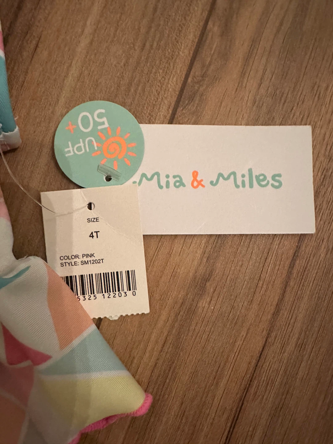 NEW Mia & Miles Toddler Girls Swimsuit Size 4T UPF 50+ - photo 2