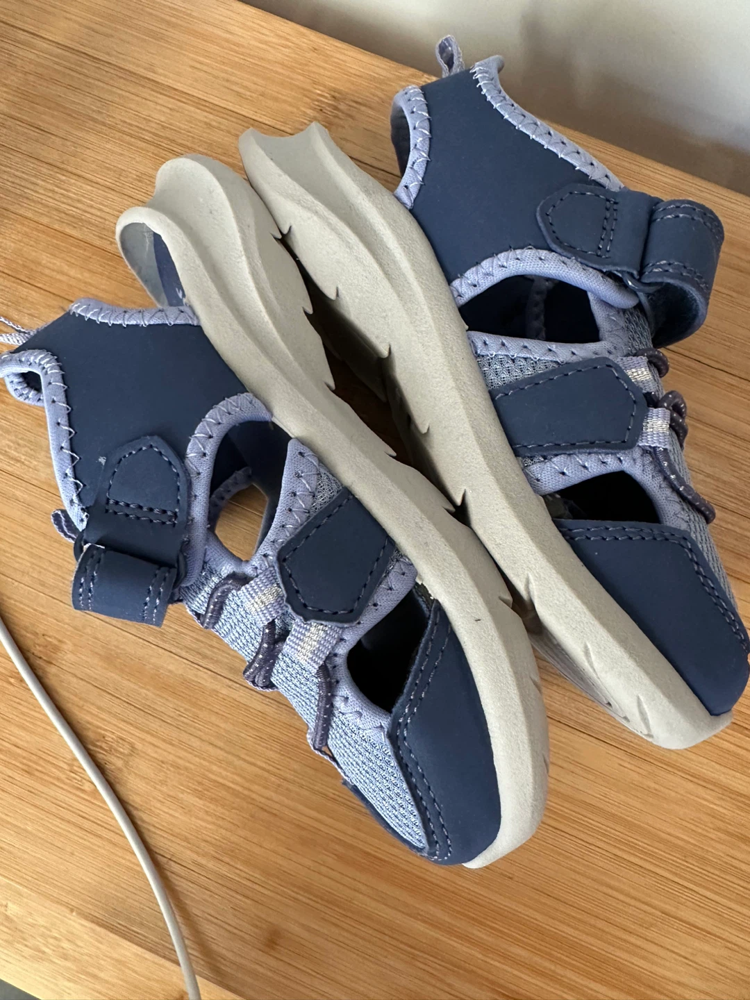 NEW Joe Fresh Kids Blue Sandals Size 9 - photo 3