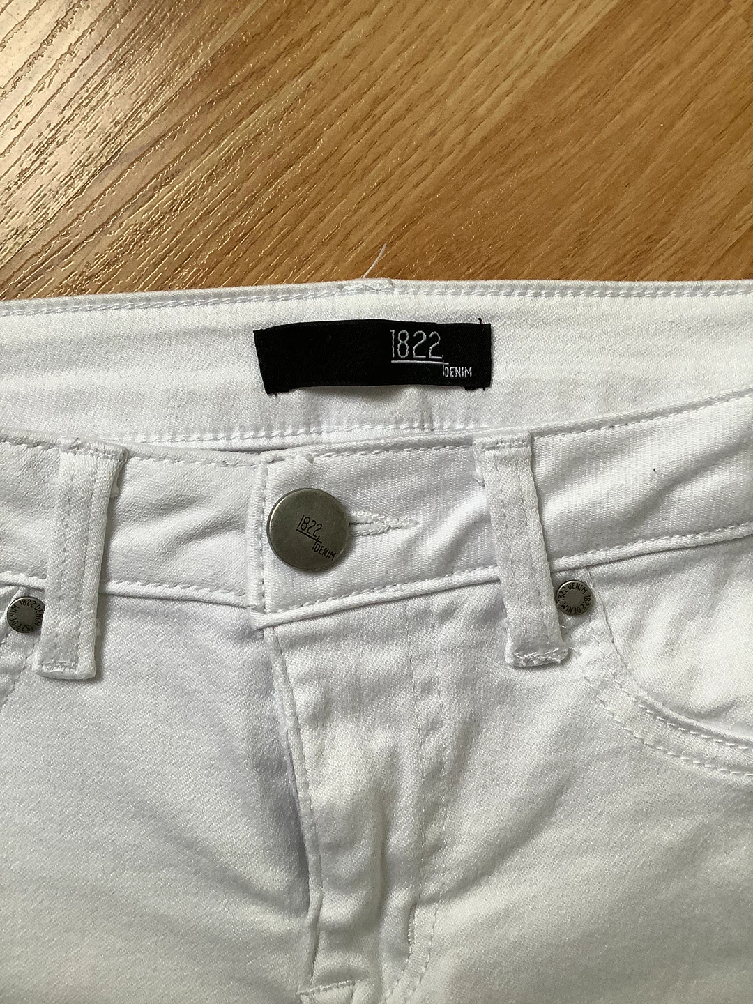 Denim White Skinny Jeans-Small