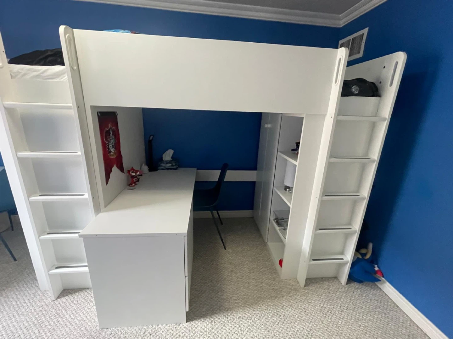 IKEA Smastad Loft bed, desk and wardrobe, kids bed - photo 4