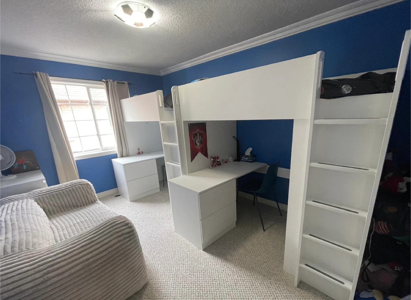 IKEA Smastad Loft bed, desk and wardrobe, kids bed - photo 3
